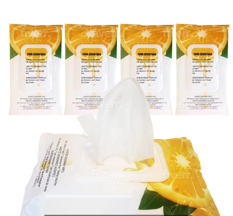 OUTRAGEOUSLY EFFECTIVE long lasting whole body deodorant wipes 45 pc or 15 pc 3 pack +1 bonus size 15-20 cm each