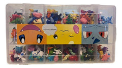 144 mini pokemon collection with organisation box great for hours of play or cake toppers