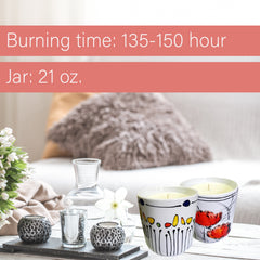 21 Oz Premium Soy &Coco candle, burning time 135-150 h