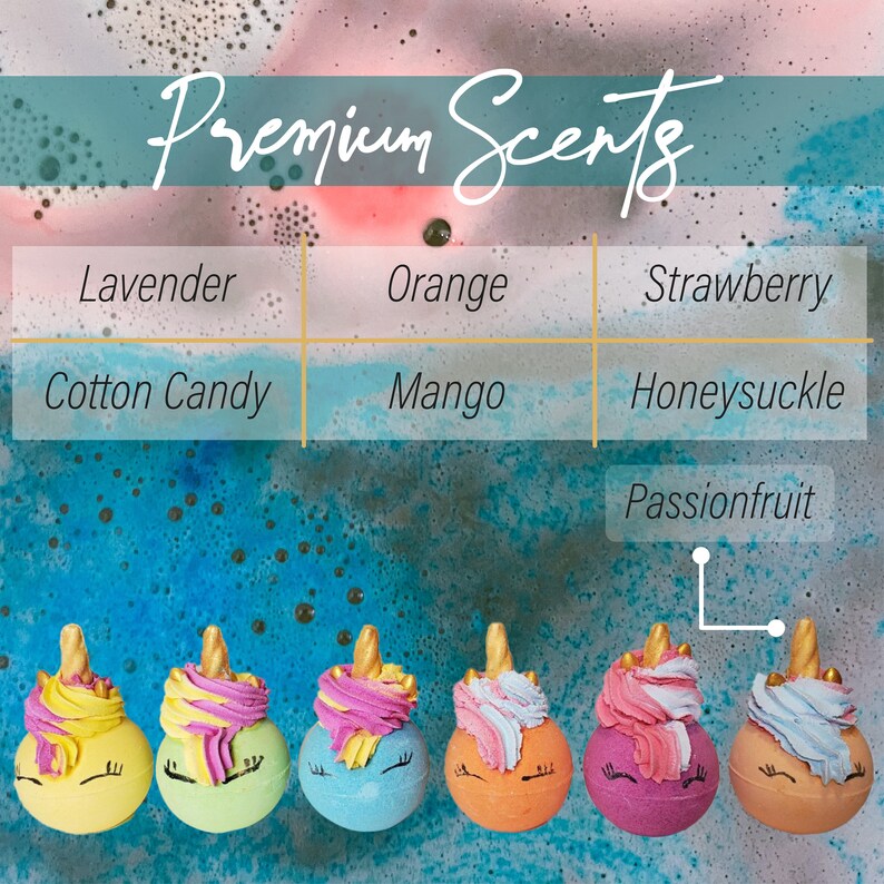 Unicorn Magic bath bombs (set of 6 - 6.7 oz each)