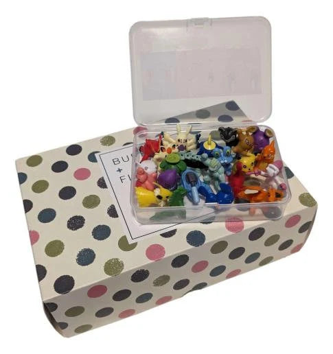 Kids Bath Bombs Gift Set with Surprise Toys, 6x4.2 oz and a set of 24 mini Pokémon's with organizer box