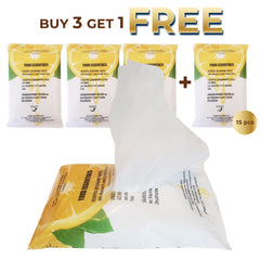 OUTRAGEOUSLY EFFECTIVE long lasting whole body deodorant wipes 45 pc or 15 pc 3 pack +1 bonus size 15-20 cm each