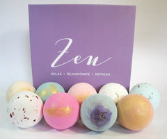 Organic hand made with Essential Oils and Shea Butter 9 pc set Bath Bombs