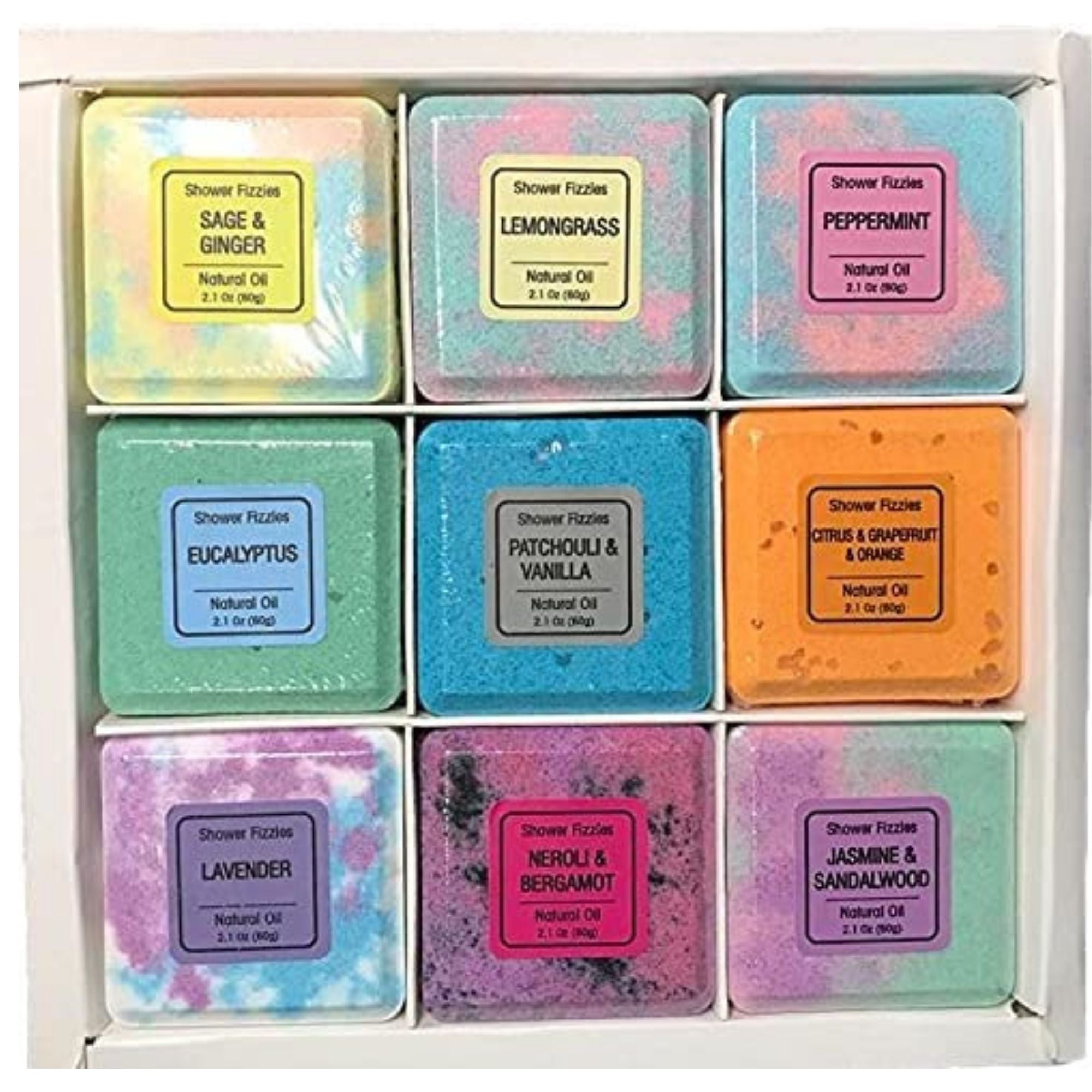 Aromatherapy Shower Steamers - Variety Pack Of 9 Shower Bombs with Essential Oils