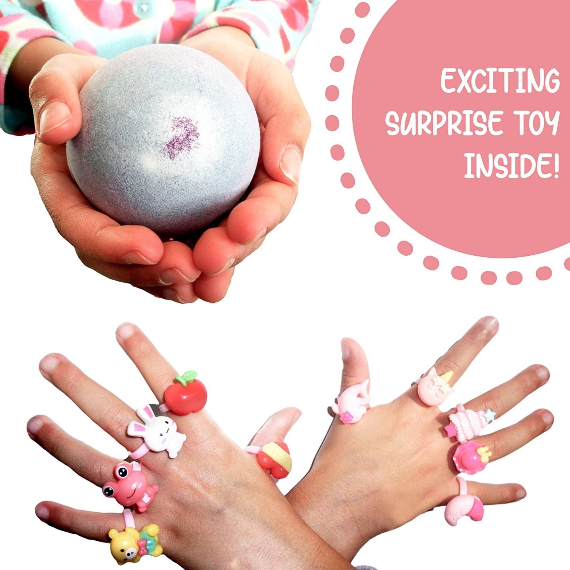 6 Squishy Toy Surprise Bubble Bath Bombs Set