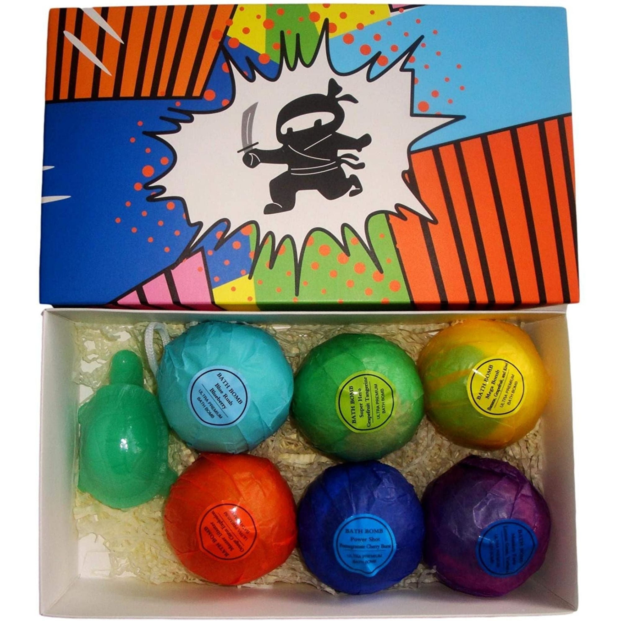Kids Bath Bombs with a Surprise Ninja Toy Inside & Turtle Soap on the –  YOUR ESSENTIALS