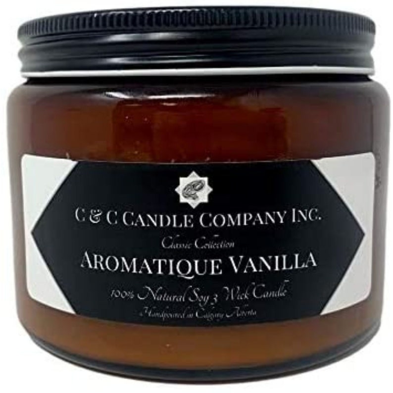 Luxury Aromatherapy Signature Collection Candles 16oz 3-wick/115-120 h Burning time,Canadian Made - Hand Poured by C & C Candle Company Inc.