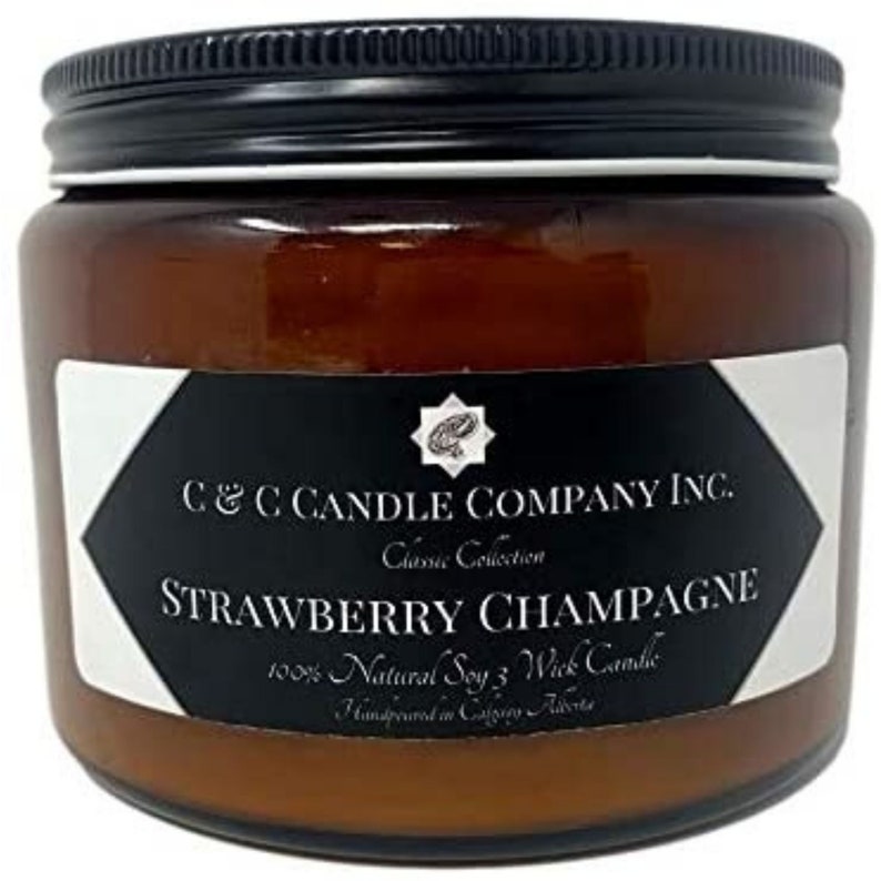 Luxury Aromatherapy Signature Collection Candles 16oz 3-wick/115-120 h Burning time,Canadian Made - Hand Poured by C & C Candle Company Inc.